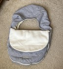 Jj Cole Infant Baby Sherpa Fleece Lined Quilted Stroller Car Seat Cover Gray Euc