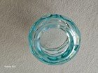 Rare Htf Vintage Viking Spring Blue Satin Frost Georgian Fairy Lamp Light - Exc 