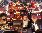 Star Wars  Harrison Ford   Anthony Daniels Signed 8x10  Original Autograph W coa