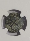 1163-1201 Crusader Denier Antioch Bohemond Iii Ngc Vf Knights Templar Coin
