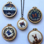 Mini Embroidery Hoops Small Ring Tiny Round Wood Cross Stitch For Fram
