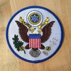 Great Seal Of United States Iron-on Patch Embroidered Eagle Us Usa Emblem Round