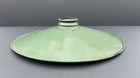 Porcelain Enamel Light Shade 12    Industrial Barn Yard Gas Station Green Vintage