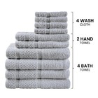 Mainstays 10 Piece Towel Set With Upgraded Softness   Durability  Dark Grey