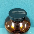 Vintage 11 x6 5  Brown Amber Glass Lidded Apothecary Specimen Large Canister Jar
