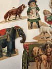 Antique Lion Coffee Victorian Trade Cards Paper Dolls Settings Clothes