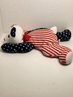 14  Ty Pillow Pals Sparkler Bear Plush Red White Blue Stuffed Animal Patriotic
