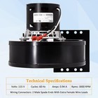 For Englander 25-pdvc 55-shp10 Pu-076002b  Pu-047040   Pu-4c442 Blower Motor Kit