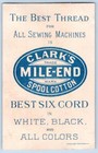 Clarks Mile End Spool Cotton Thread Girl Gathering Wood Kindling Holly Berries