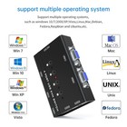 Vga Kvm Switch Yinker 4 Port Usb Monitor Keyboard Mouse Sharer 4 Cables Hub