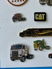 11 Vintage Semi Truck Enamel Lapel Pins Mack Kenworth International Ford
