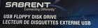 Sabrent Sbt-ufdb 1 44mb Wired Usb Floppy Disk Drive  Black  b7d 