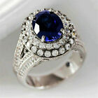 Gorgeous 925 Silver Rings Women Jewelry Cubic Zircon Wedding Ring Sz 6-10