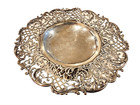 Antique Theo B Starr Sterling Pierced Flora Ornate Cutwork Pedestal Compote Bowl