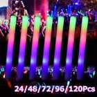 Lot 16  Led Light Up Glow Sticks 3 Modes Flashing Fr Wedding Raves Party Camping