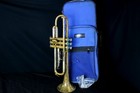 Besson Trumpet - Used  Rough Lacquer Finish But Plays  Used Protec Case Included