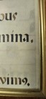 Framed Medieval Manuscript Page Latin Chant Music Sheet Art Renaissance Vellum
