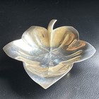 Tiffany   Co  Sterling Silver Dish Maple Leaf Candy Nut  Vintage 23159