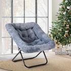 Square Moon Chair Folding Portable For Living Room Bedroom Reading Relaxing