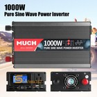Lcd 1000w Car Power Inverter Dc 12v To 110v Ac Pure Sine Wave Solar Converter Us