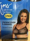 Just My Size Undercover Slimming Wire Free Bra 2 Pack Black nude Size 38d - 50dd