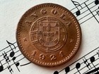 Angola 2 Centavos 1921 Km61 Br 1-yr Type Top Grade Minted 530 000 Extremely Rare