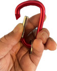 3  Aluminum Carabiner D-ring Key Chain Spring Snap Clip Hook Assorted Color