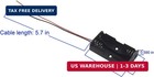 2pcs 2 X 1 5v Aa Battery Holder Case Box  2 Aa Battery Holder With Wire Leads