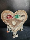 Antique Primitive  Native American Iroquois Beaded Pincushion  Souvenir