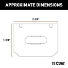 58300 Vehicleside Trailer Wiring Mounting Bracket For 4way Flat  Gloss Black    