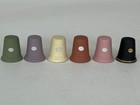 Wedgwood Jasper Thimble Christmas Black Gold Green Terracotta Pink Yellow Lilac