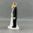 Vtg Mcm Mid Century Ceramic Wedding Cake Topper 4 25  Bride Groom Figurine Japan