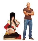 Elvira Christmas Sitting Lifesize Standup Standee Cardboard Mistress Dark Prop