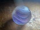 Old German Handmade African Holed Marble Trade Bead - 9mm