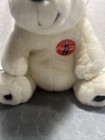Vintage 1993 Coca Cola Brand Plush 12 Inch White Polar Bear Coke Badge Stuffed