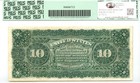 1886  10 Silver Certificate Fr 296 Pcgs F-15  scarce Tombstone 