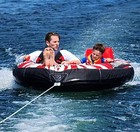 2 Person Towable Inflatable Tube Raft Tow Behind Lake Water Sports Float New
