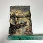 Vtg Wood Puzzle Native American Indian Girl Canoe Whimseys Pcs Missing 1 Piece