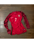 Portugal 2016 2017 Home Long Sleeve Ronaldo 7  Retro  Jersey