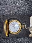 Vintage Majestime 17 Jewel Incabloc Swiss Pocket Watch Orig Box Works See Video 