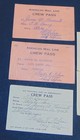 1943 American Mail Steamship Line Crew Passes  S s  James Clements