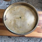 Vintage Large Brass Candle Holder Pedestal Gold