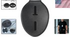 Durable Nickel Oval Badge And Leather Holder For Law Enforcement Professionals