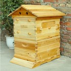 2025 New Wooden Beekeeping Beehive House Box 7pcs Auto Honey Bee Comb Hive Frame