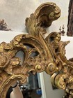 Vtg Mcm Rococo baroque Italian Handmade Gold Gilt Wood Wall Mirror Large 32    See
