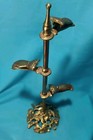 Vintage Brass 3 Hand Clip  Glove Or Letter Holder Display Stand By Artworks Ny 