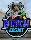 Busch Light Always On Point Black Lab   Duck Led Lighted Beer Sign Bar Sign New