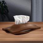 Wooden Tissue Box Cover Napkin Paper Case For Kitchen Dresser Countertop