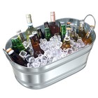 Beverage Tub Beer Ice Buckets 6 2 Gallon Cheers Large Ice Storage Galvanized Tub