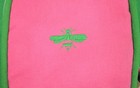 The Official Preppy  wasp  C1980s Pink    lime  Green Tennis Racquet Cover